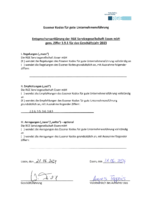 Entsprechenserklärung zum Essener Kodex für gute Unternehmensführung 2023